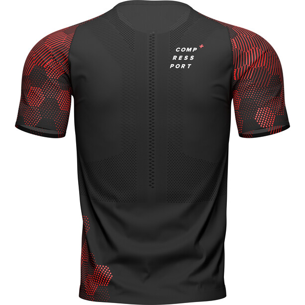Compressport Racing Lyhythihainen T-paita Miehet, musta/punainen