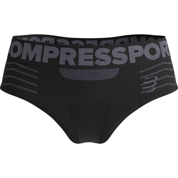 Compressport Seamless Boxershorts Damen schwarz/grau