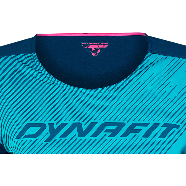 Dynafit Alpine 2 Tee-shirt SS Femme, Bleu pétrole