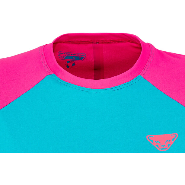 Dynafit Alpine Pro Camiseta SS Mujer, Azul petróleo/rosa