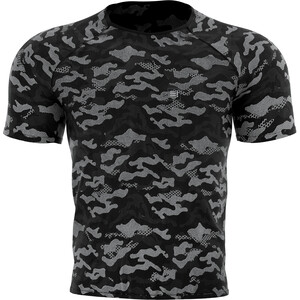 Compressport Training Camo Premium Lyhythihainen T-paita Miehet, musta/harmaa musta/harmaa