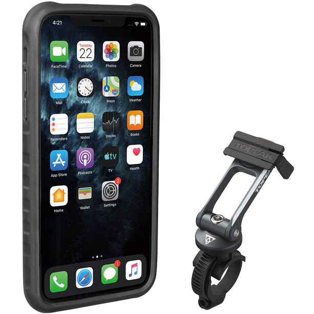 Topeak RideCase Funda Smartphone para iPhone 11 Pro Max incl. Soporte, negro