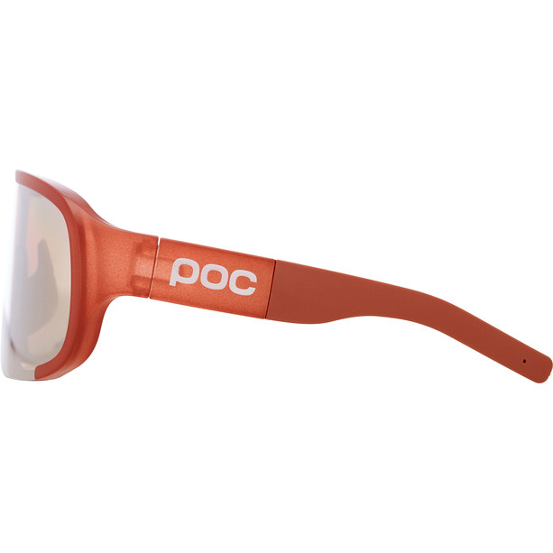 POC Aspire Mid Sunglasses himalayan salt translucent/brown/silver mirror