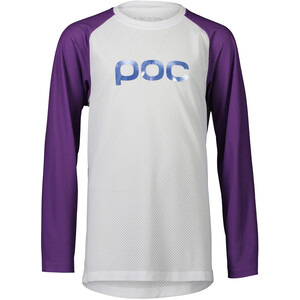 POC Essential MTB Longsleeve Jersey Jongeren, wit/violet wit/violet