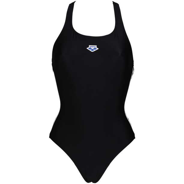 arena Icons Racer Back Solid One Piece Swimsuit Women, noir