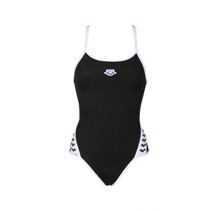 arena Icons Super Fly Back Solid Einteiliger Badeanzug Damen schwarz schwarz