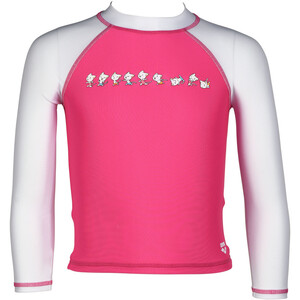 arena Friends Tee-shirt LS UV Enfant, rose/blanc