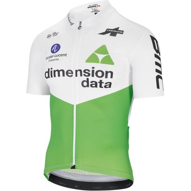 ASSOS Team Dimension Data Jersey met korte mouwen Heren, wit/groen