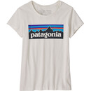 Patagonia P-6 Logo Regenerative Organic Certified T-Shirt Mädchen weiß