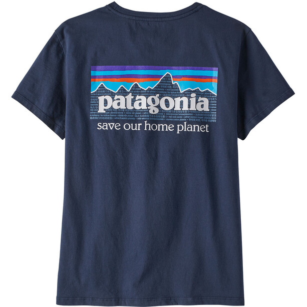 Patagonia P-6 Mission Organic Camiseta Mujer, azul