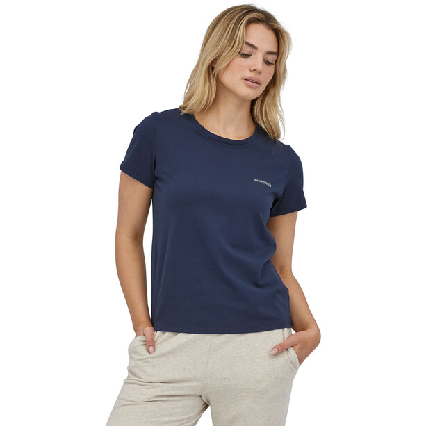 Patagonia P-6 Mission Organic T-Shirt Damen blau