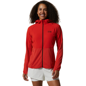 Mountain Hardwear Stratus Range Veste à capuche avec fermeture éclair Femme, rouge rouge