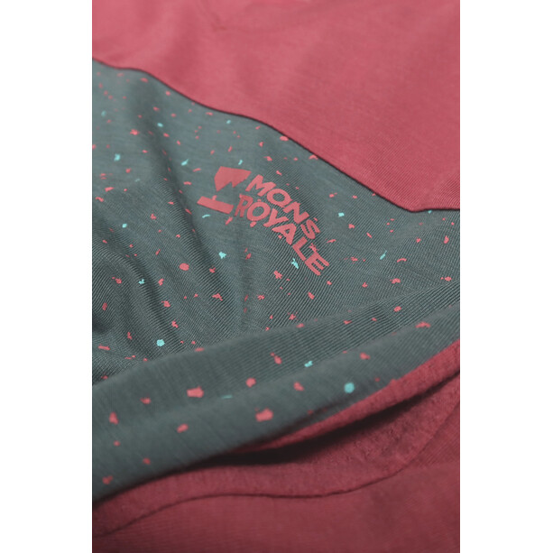 Mons Royale Redwood Enduro VT Shirt met korte mouwen Dames, bruin