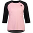 Mons Royale Tarn 3/4 merino Shift raglan shirt Dames, roze/zwart