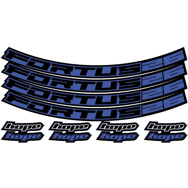 Hope Fortus Decal Kit 26mm 27.5" blue
