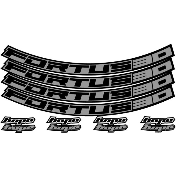 Hope Fortus Decal Kit 30 mm 26", zilver