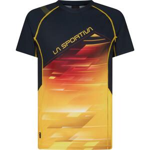 La Sportiva Wave T-Shirt Homme, noir/jaune noir/jaune