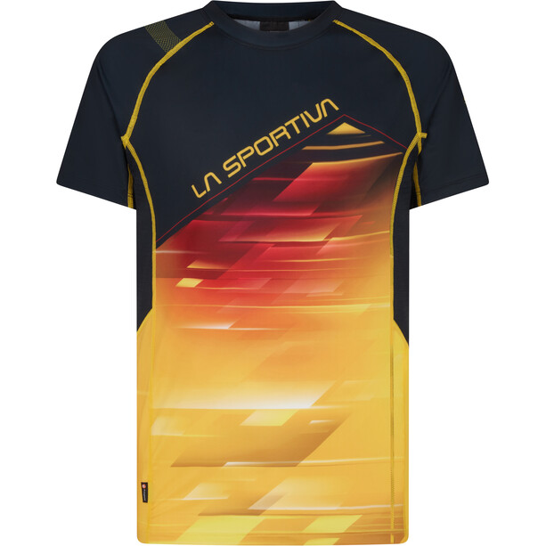 La Sportiva Wave T-Shirt Homme, noir/jaune