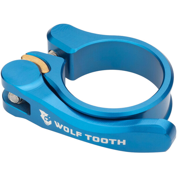 Wolf Tooth Collier de selle Ø38,6mm attache rapide, bleu