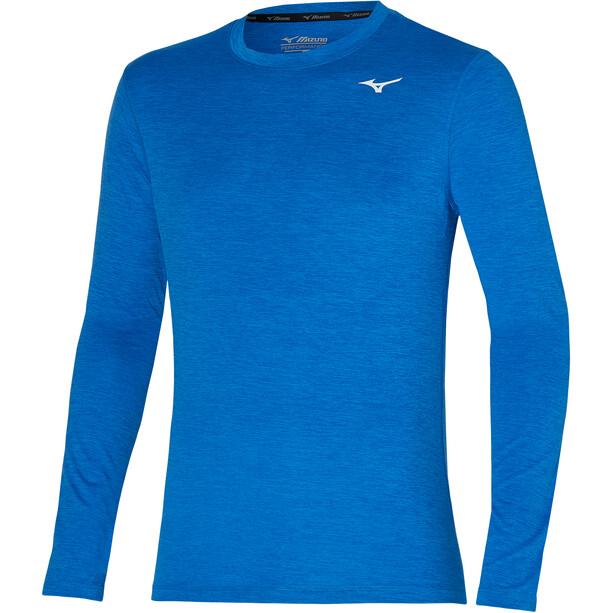 Mizuno Impulse Core T-shirt manches longues running Homme, bleu