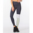 2XU Form Block Hi-Rise Pantaloni di compressione Donna, grigio/bianco