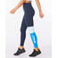2XU Form Block Hi-Rise Pantaloni di compressione Donna, blu/bianco
