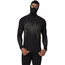 Odlo Kinship Performance Wool 200 LS Baselayer Facemask Top Mężczyźni, czarny