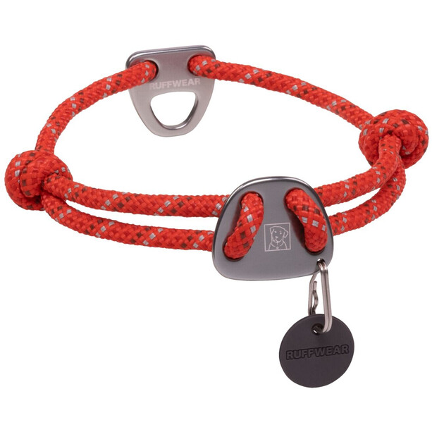 Ruffwear Knot-a-Collar Reflecterende touwhalsband, rood