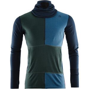 Aclima WarmWool Kapuzensweater mit Zip Herren grün/blau grün/blau
