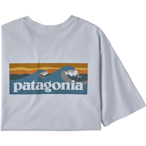 Patagonia Boardshort Logo Pocket T-shirt Responsibili Homme, blanc