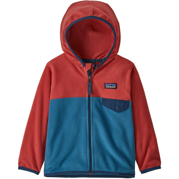Patagonia Micro D Snap-T Giacca Bambino, blu/rosso