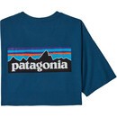 Patagonia P-6 Logo T-shirt Responsibili Homme, bleu