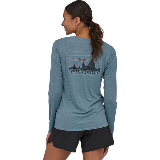 Patagonia Capilene Cool Daily Graphic Sweat à manches longues Femme, bleu