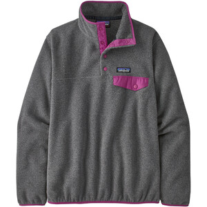 Patagonia Synchilla Snap-T Jersey ligero Mujer, gris/rosa gris/rosa