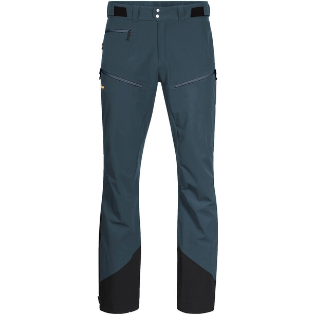 Bergans Senja Hybrid Pantalones Softshell Hombre, Azul petróleo