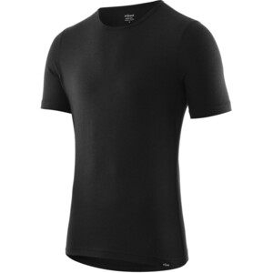Föhn Merino Koszulka z krótkim rękawem Baselayer Shirt Mężczyźni, czarny czarny