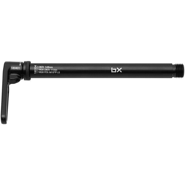 Brand-X Twist Steckachse mit Hebel 15x100mm schwarz