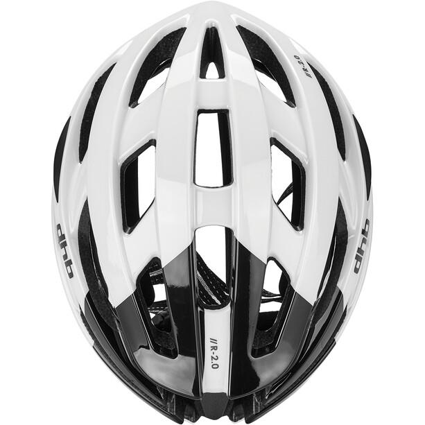 dhb R2.0 Road Helmet white black gloss