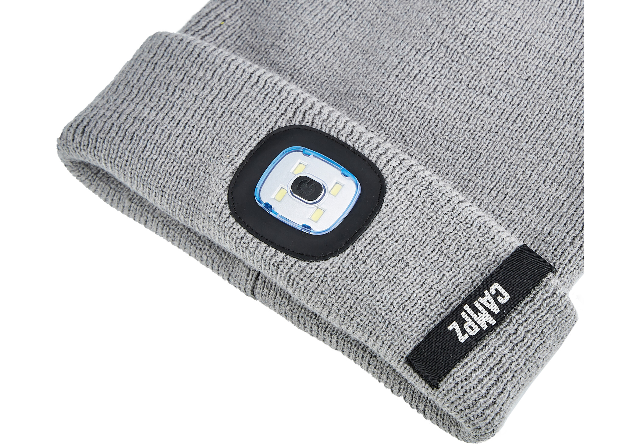 CAMPZ Knitted Reflective LED Beanie grey