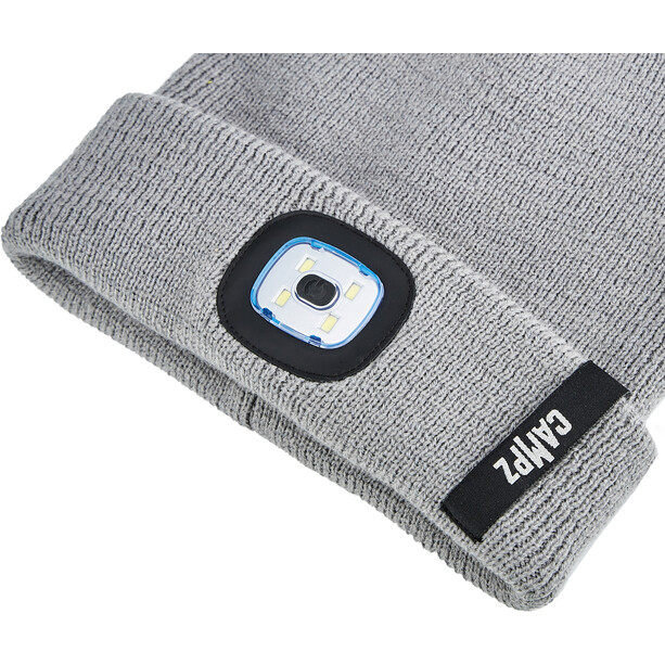 CAMPZ Knitted Reflective LED Beanie grey