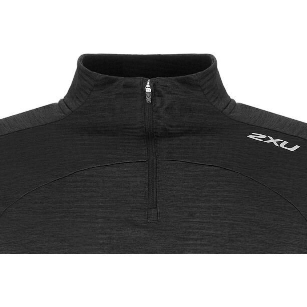 2XU Ignition Langarm Shirt mit 1/4 Reißverschluss Herren schwarz
