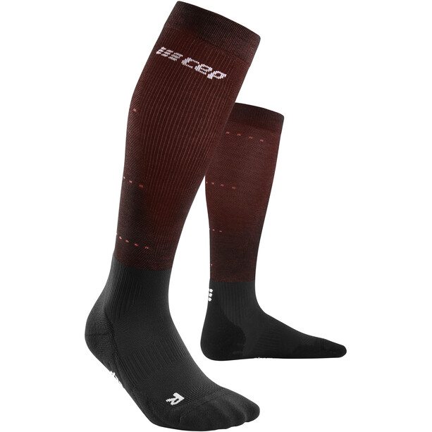 cep infrared recovery Calcetines altos Mujer, rojo/negro