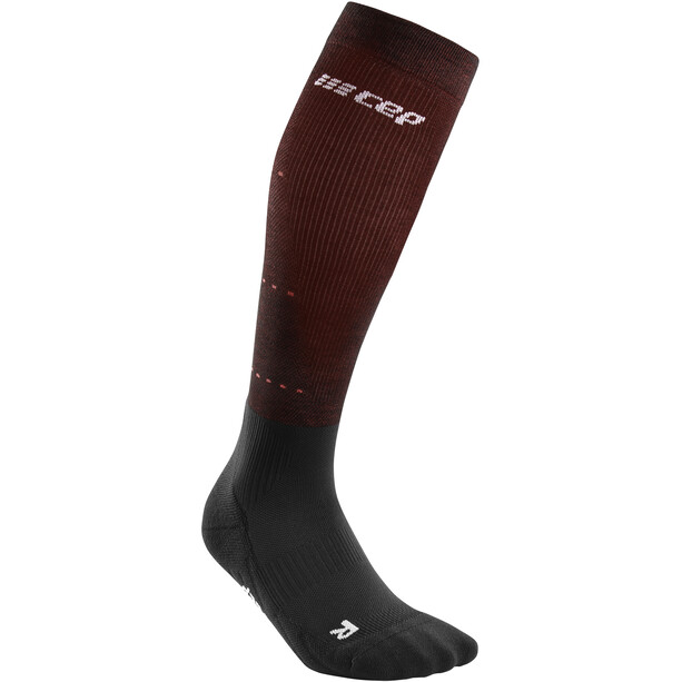 cep infrared recovery Calcetines altos Mujer, rojo/negro