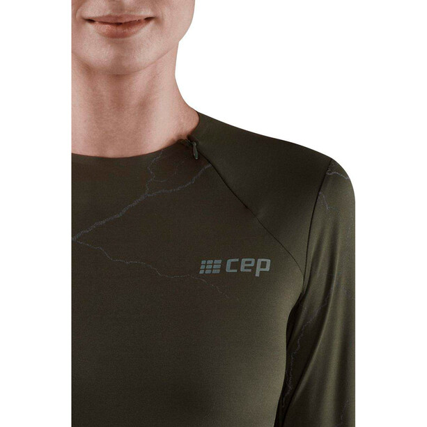 cep Reflective Chemise LS Femme, olive