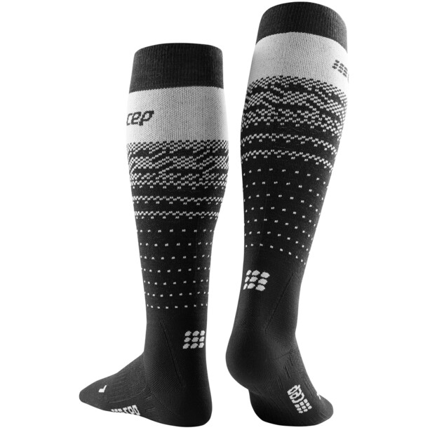 cep Ski Thermo Merino Socken Damen schwarz/grau