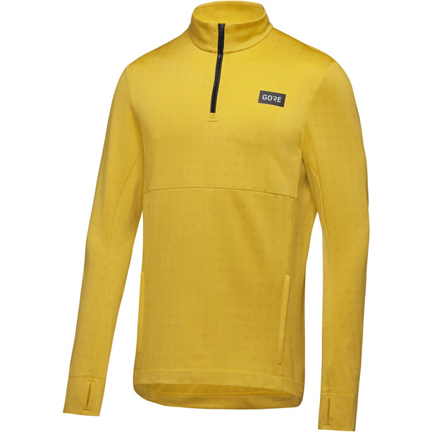 GOREWEAR Everyday Thermo Langarm Shirt mit 1/2 Reißverschluss Herren gelb