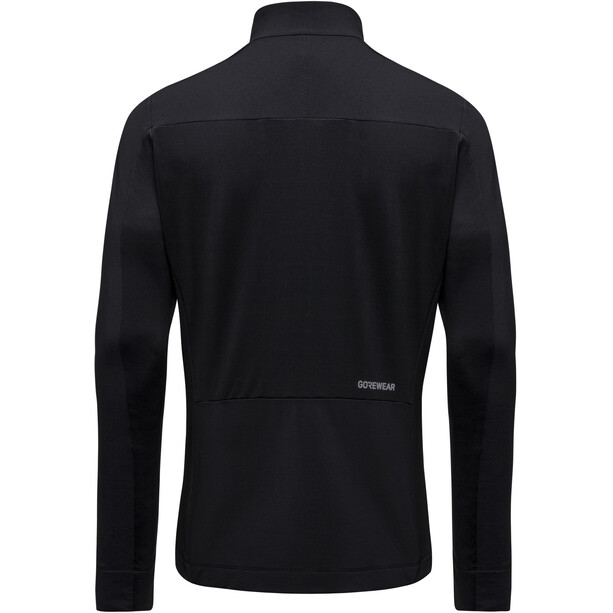 GOREWEAR TrailKPR Hybrid Longsleeve Shirt Halve Rits Heren, zwart