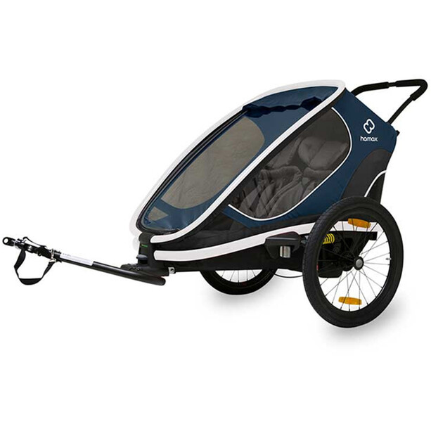 Hamax Outback One Bike Trailer incl. Bicycle Arm/Stroller Wheel navy