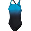 speedo Digital Placement Medalist Traje de baño Mujer, negro/azul