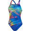 speedo Digital Placement Medalist Traje de baño Mujer, azul/Multicolor
